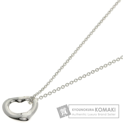TIFFANY&Co. Open Heart Mini Necklace Silver Ladies [Used]