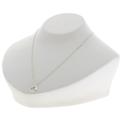 TIFFANY&Co. Open Heart Mini Necklace Silver Ladies [Used]