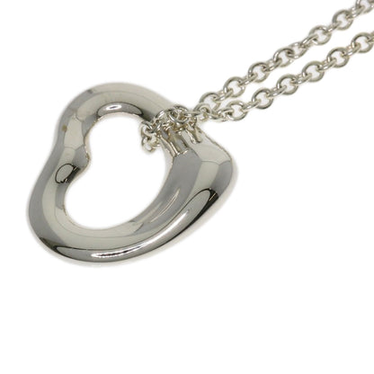 TIFFANY&Co. Open Heart Mini Necklace Silver Ladies [Used]