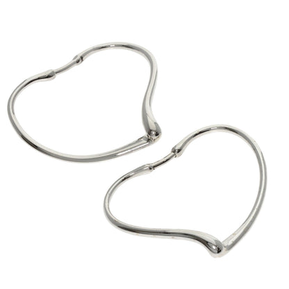 TIFFANY&Co. Open heart hoop earring Silver Ladies [Used]