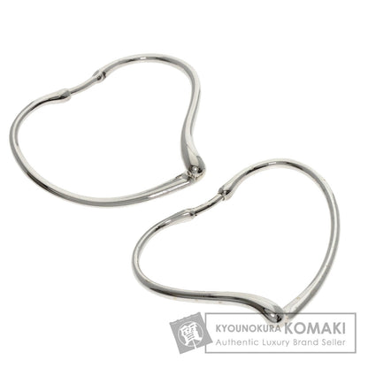 TIFFANY&Co. Open heart hoop earring Silver Ladies [Used]