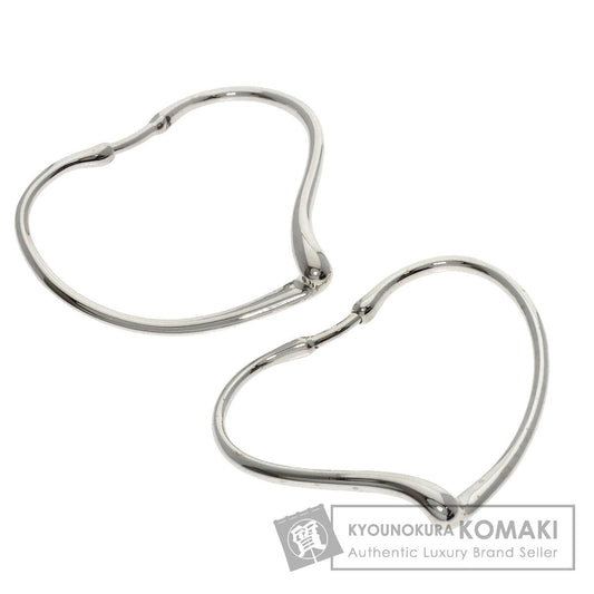 TIFFANY&Co. Open heart hoop earring Silver Ladies [Used]