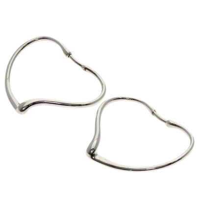 TIFFANY&Co. Open heart hoop earring Silver Ladies [Used]