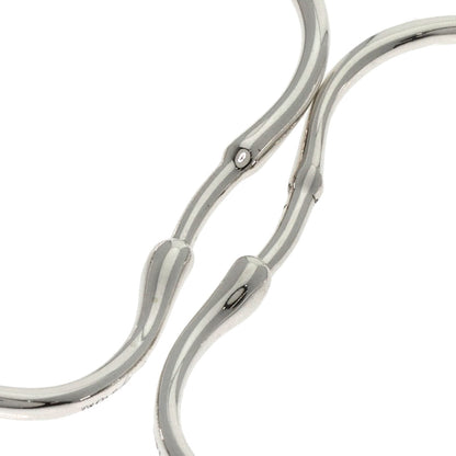 TIFFANY&Co. Open heart hoop earring Silver Ladies [Used]