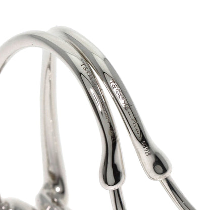 TIFFANY&Co. Open heart hoop earring Silver Ladies [Used]