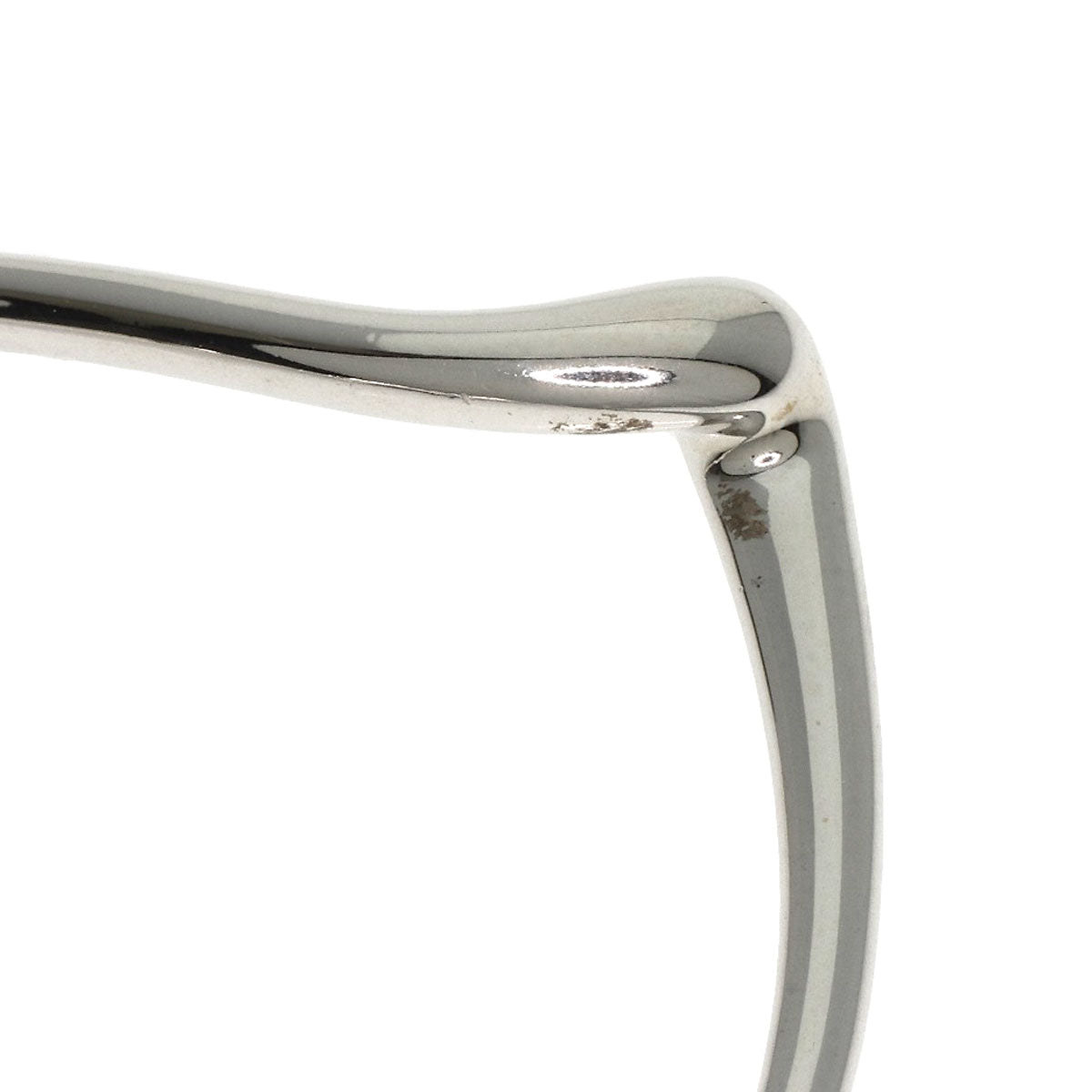 TIFFANY&Co. Open heart hoop earring Silver Ladies [Used]