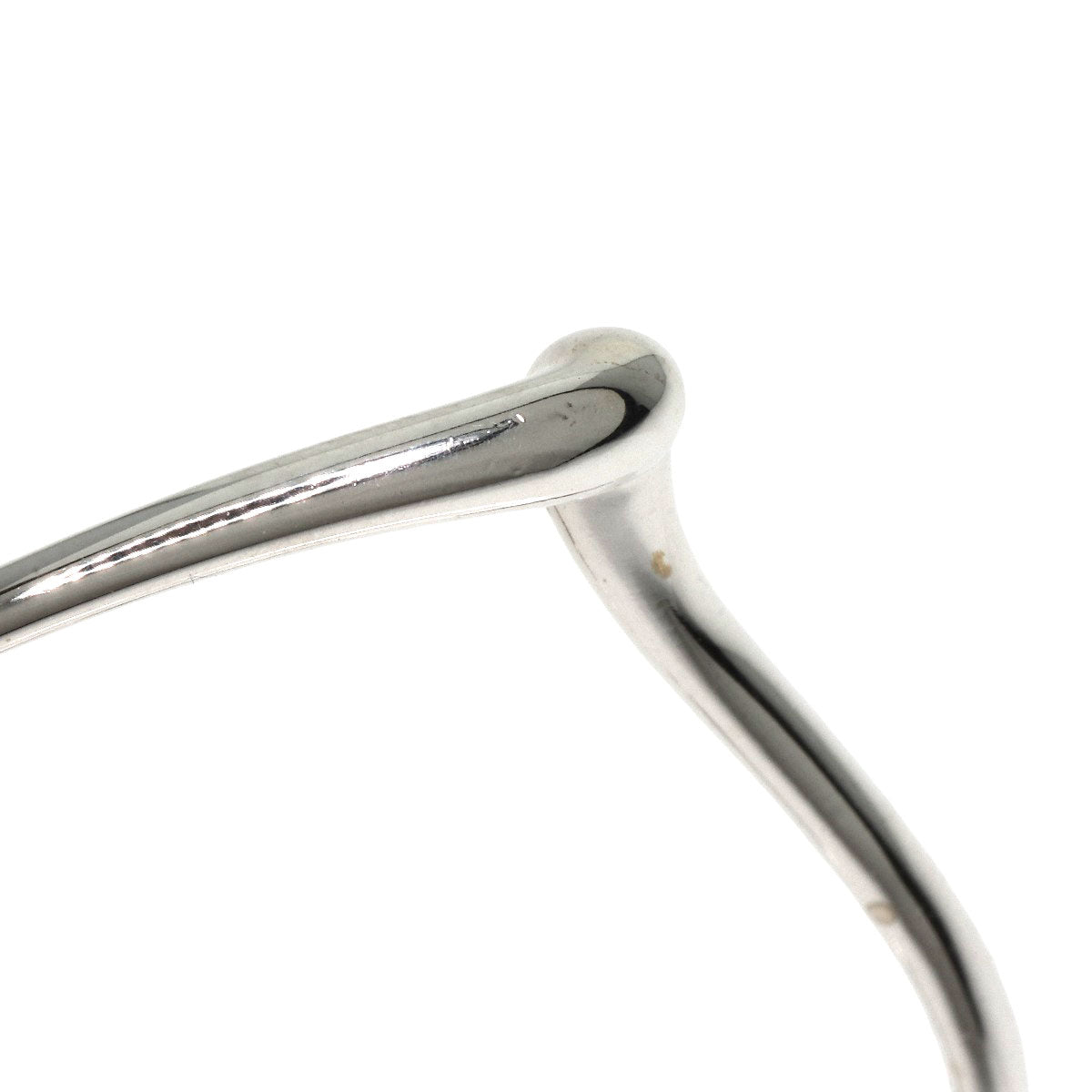 TIFFANY&Co. Open heart hoop earring Silver Ladies [Used]