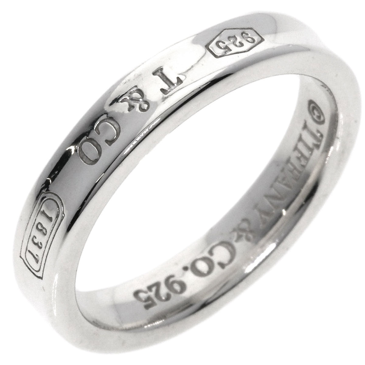 TIFFANY&Co. 1837 Narrow Ring Silver Ladies [Used]