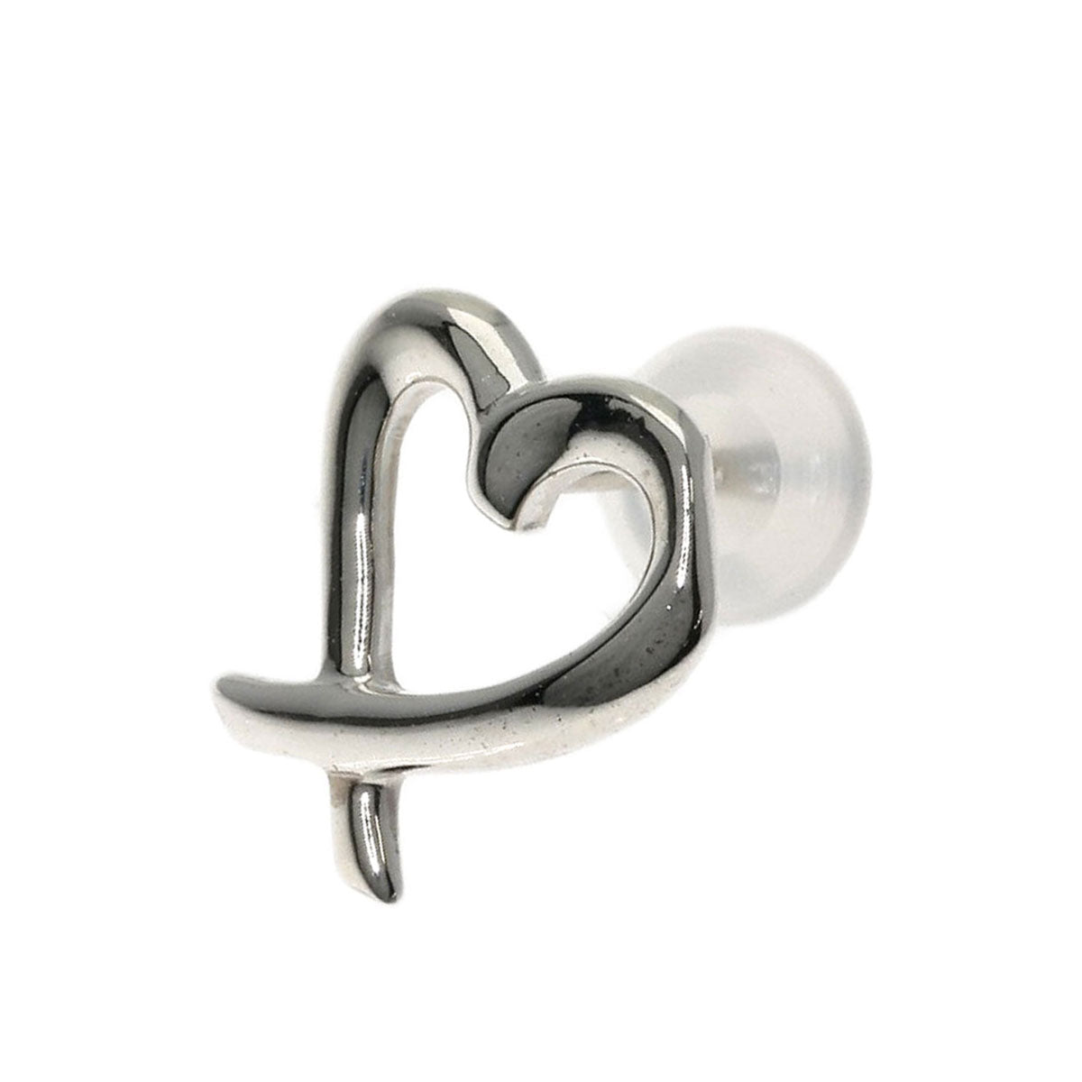 TIFFANY&Co. Loving heart one ear only earring Silver Ladies [Used]