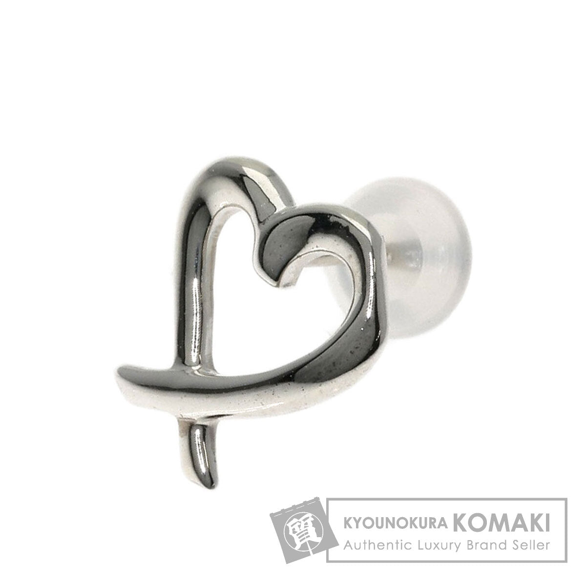TIFFANY&Co. Loving heart one ear only earring Silver Ladies [Used]