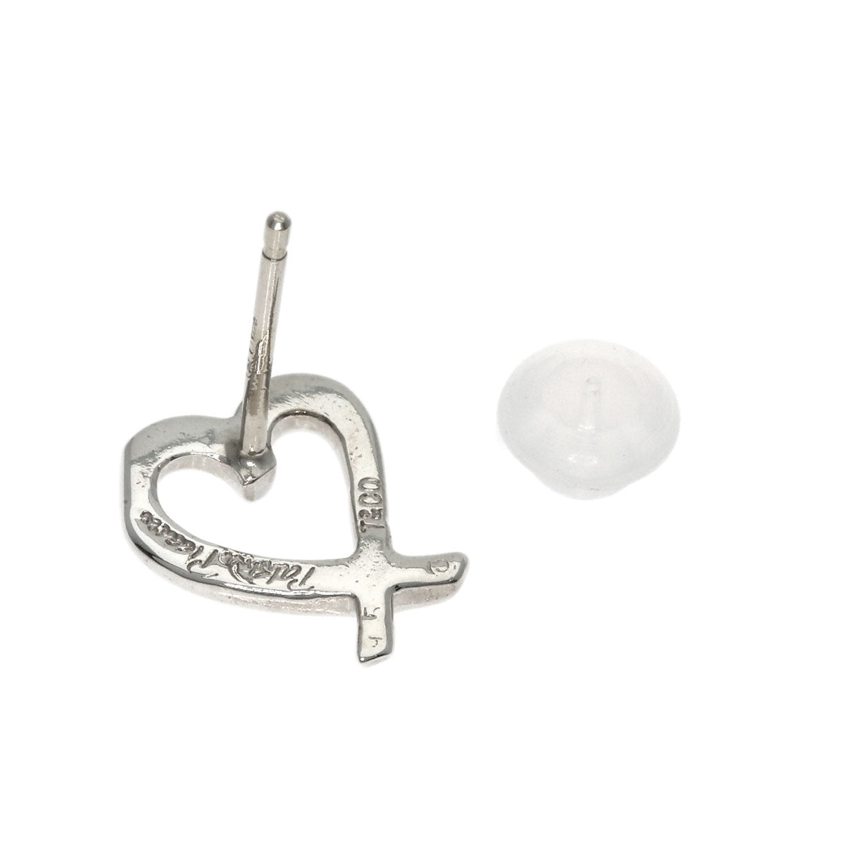 TIFFANY&Co. Loving heart one ear only earring Silver Ladies [Used]