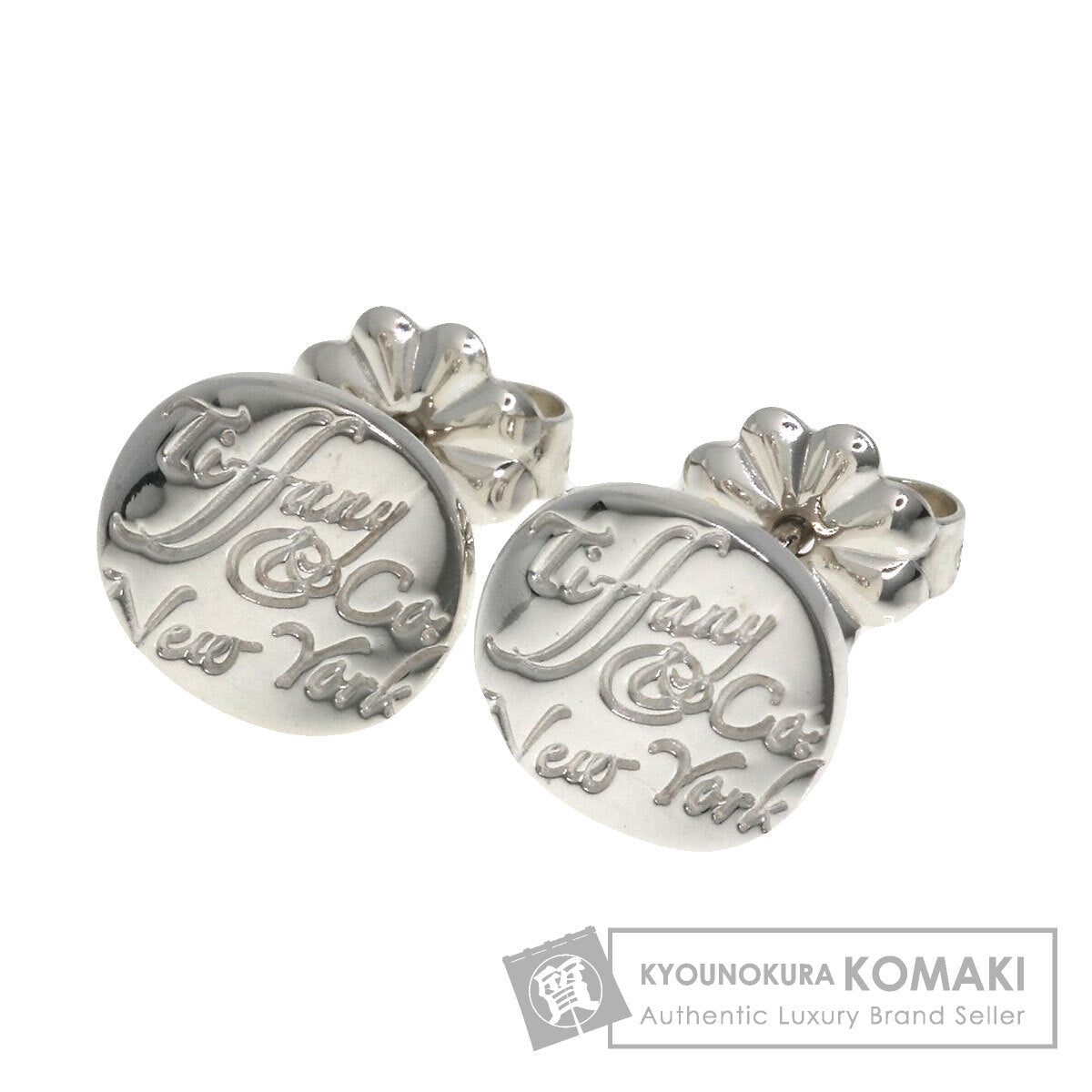 TIFFANY&Co. Notes round earring Silver Ladies [Used]