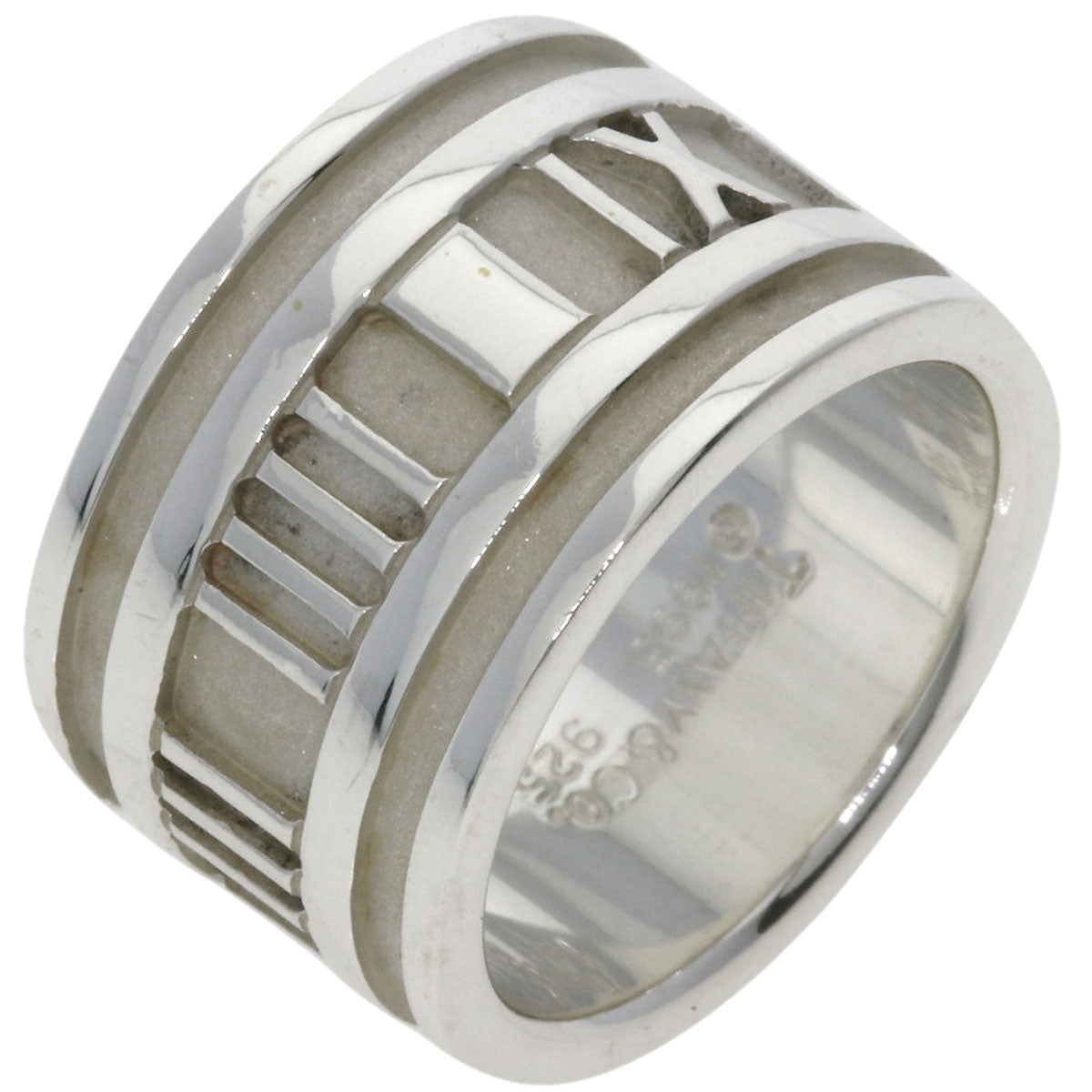 TIFFANY&Co. Atlas wide Ring Silver Ladies [Used]