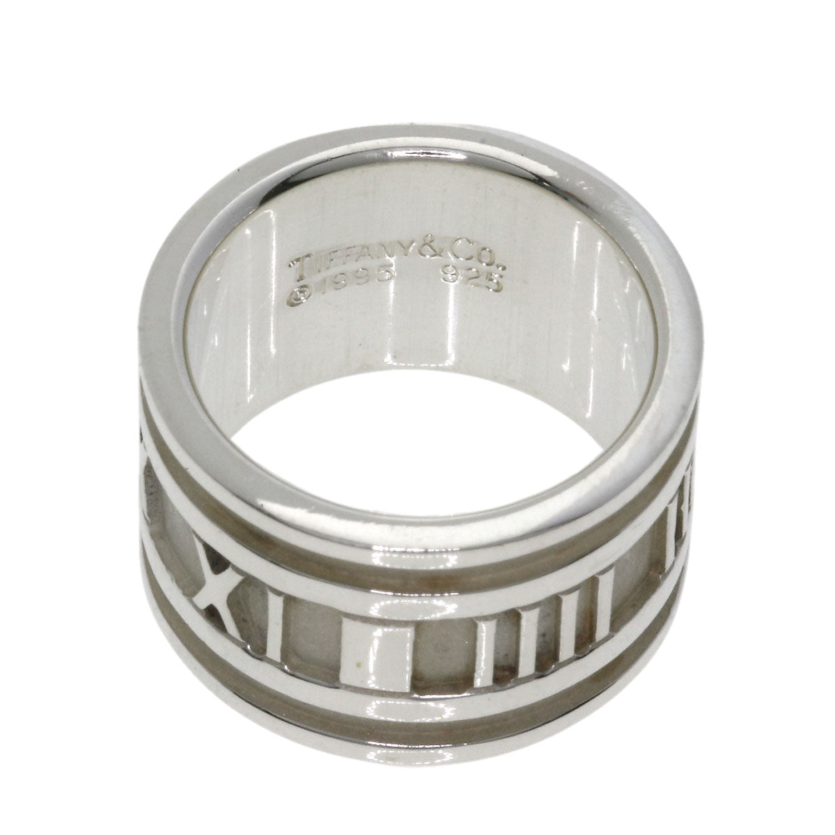 TIFFANY&Co. Atlas wide Ring Silver Ladies [Used]