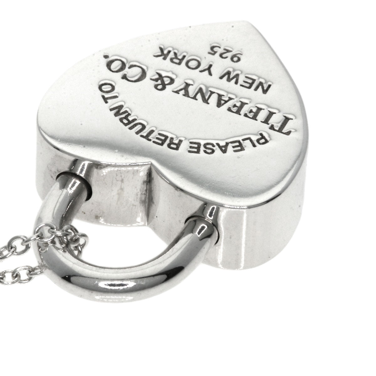 TIFFANY&Co.   Return to heart lock Necklace  Silver Ladies [Used]