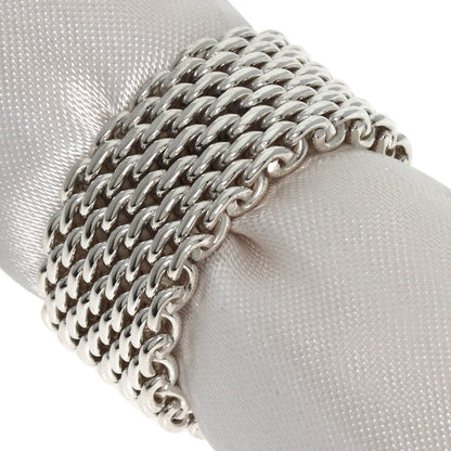 TIFFANY&Co. Somerset mesh Ring Silver Ladies [Used]