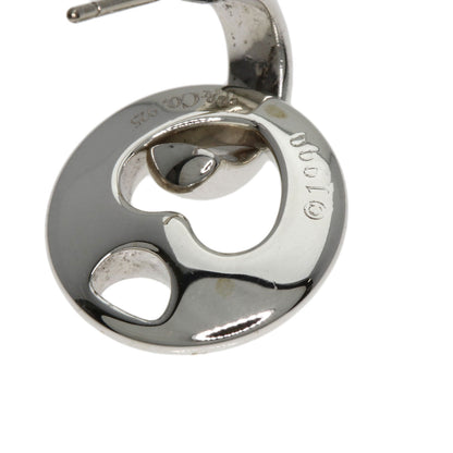 TIFFANY&Co. Pierced Heart earring Silver Ladies [Used]