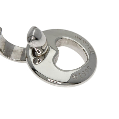 TIFFANY&Co. Pierced Heart earring Silver Ladies [Used]