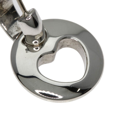 TIFFANY&Co. Pierced Heart earring Silver Ladies [Used]