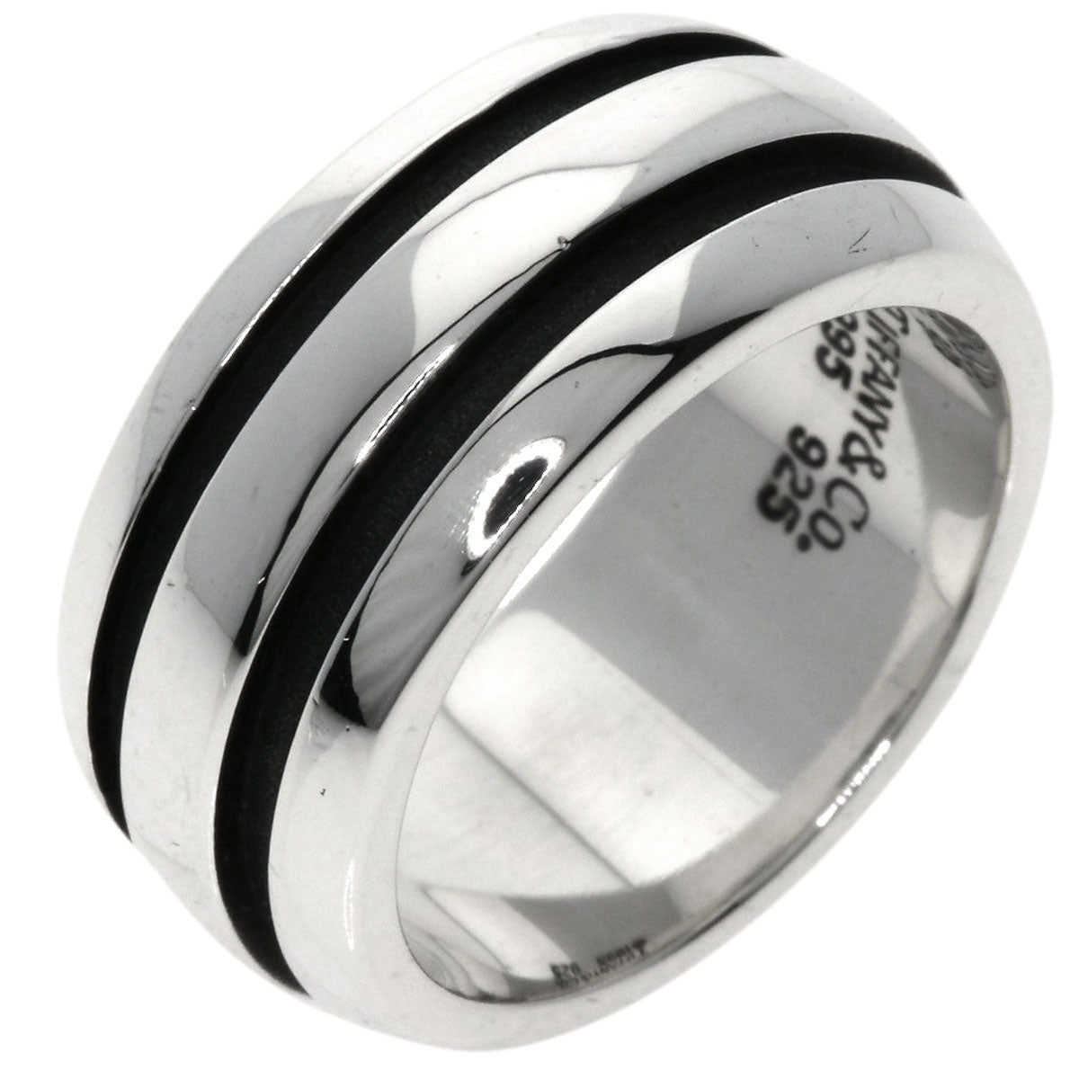 TIFFANY&Co. Grooved Ring Silver Ladies [Used]