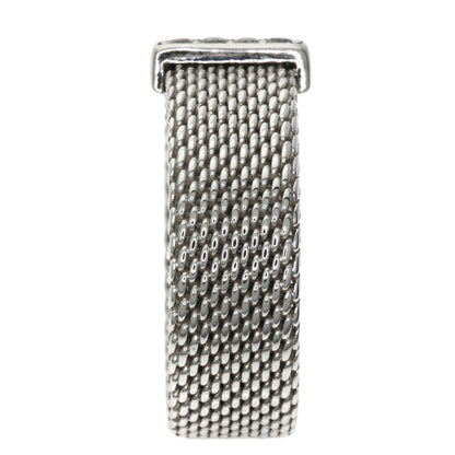 TIFFANY&Co. Somerset Mesh Diamond Ring Silver Ladies [Used]