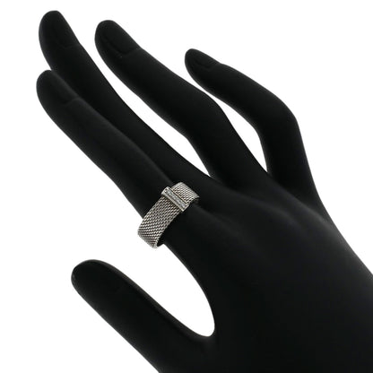 TIFFANY&Co. Somerset Mesh Diamond Ring Silver Ladies [Used]