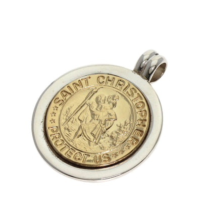 TIFFANY&Co. St. Christopher Pendant top Silver 18K Yellow GoldLadies [Used]