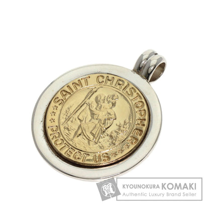 TIFFANY&Co. St. Christopher Pendant top Silver 18K Yellow GoldLadies [Used]
