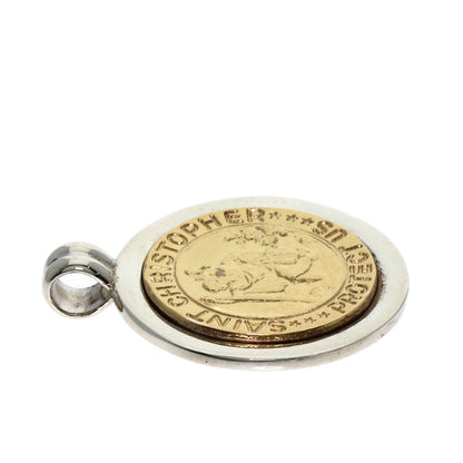 TIFFANY&Co. St. Christopher Pendant top Silver 18K Yellow GoldLadies [Used]