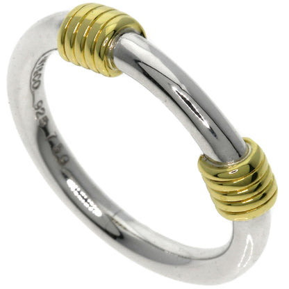 TIFFANY&Co. Bandwidth 2Wire Ring Silver 18K Yellow GoldLadies [Used]