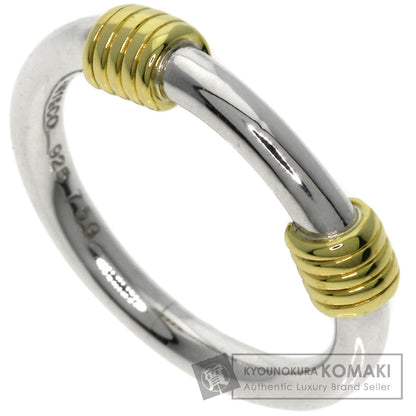 TIFFANY&Co. Bandwidth 2Wire Ring Silver 18K Yellow GoldLadies [Used]