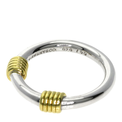 TIFFANY&Co. Bandwidth 2Wire Ring Silver 18K Yellow GoldLadies [Used]