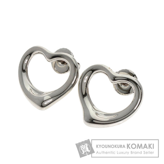 TIFFANY&Co. Open heart earring Silver Ladies [Used]