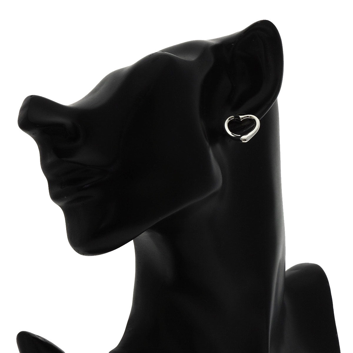 TIFFANY&Co. Open heart earring Silver Ladies [Used]