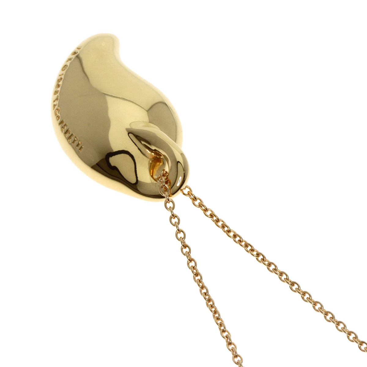 TIFFANY&Co. Leaf Necklace K18 Yellow Gold Ladies [Used]