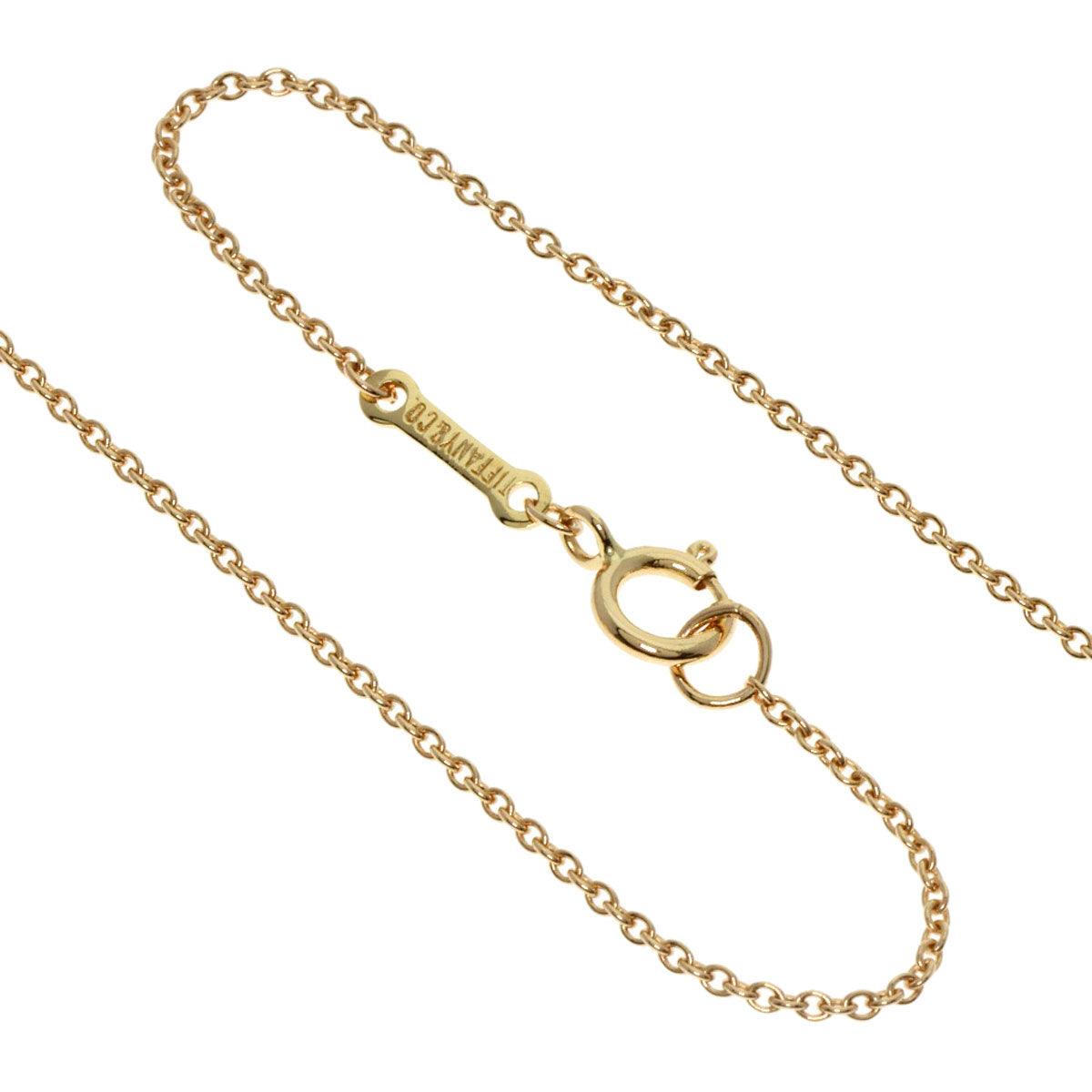 TIFFANY&Co. Leaf Necklace K18 Yellow Gold Ladies [Used]