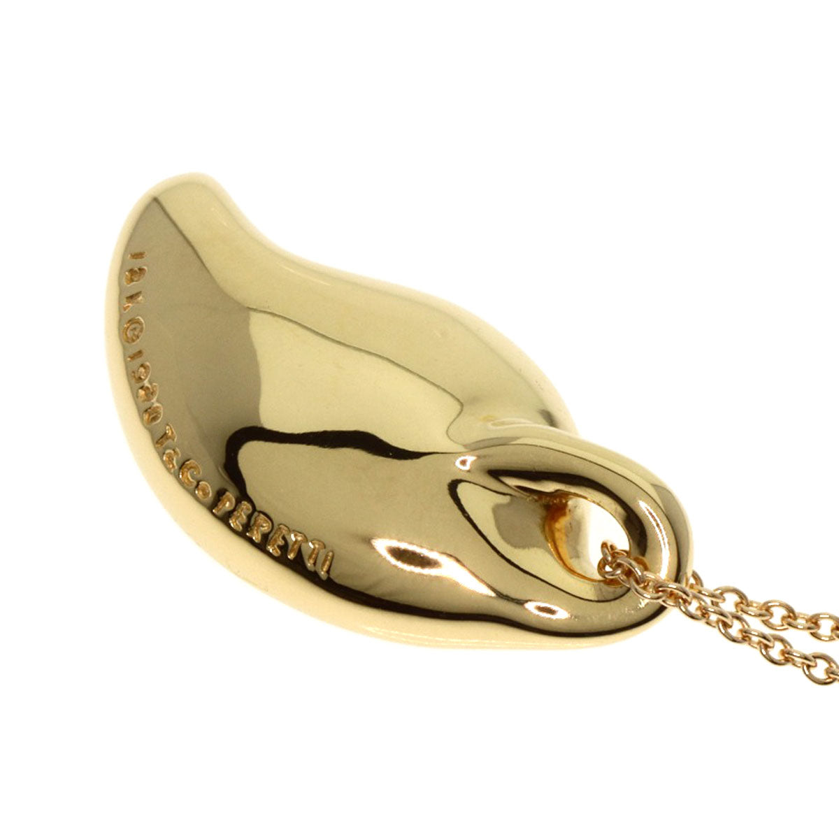 TIFFANY&Co. Leaf Necklace K18 Yellow Gold Ladies [Used]