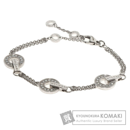 BVLGARI BVLGARI BVLGARI Openwork Diamond M/L Bracelet K18 White Gold Ladies [Used]