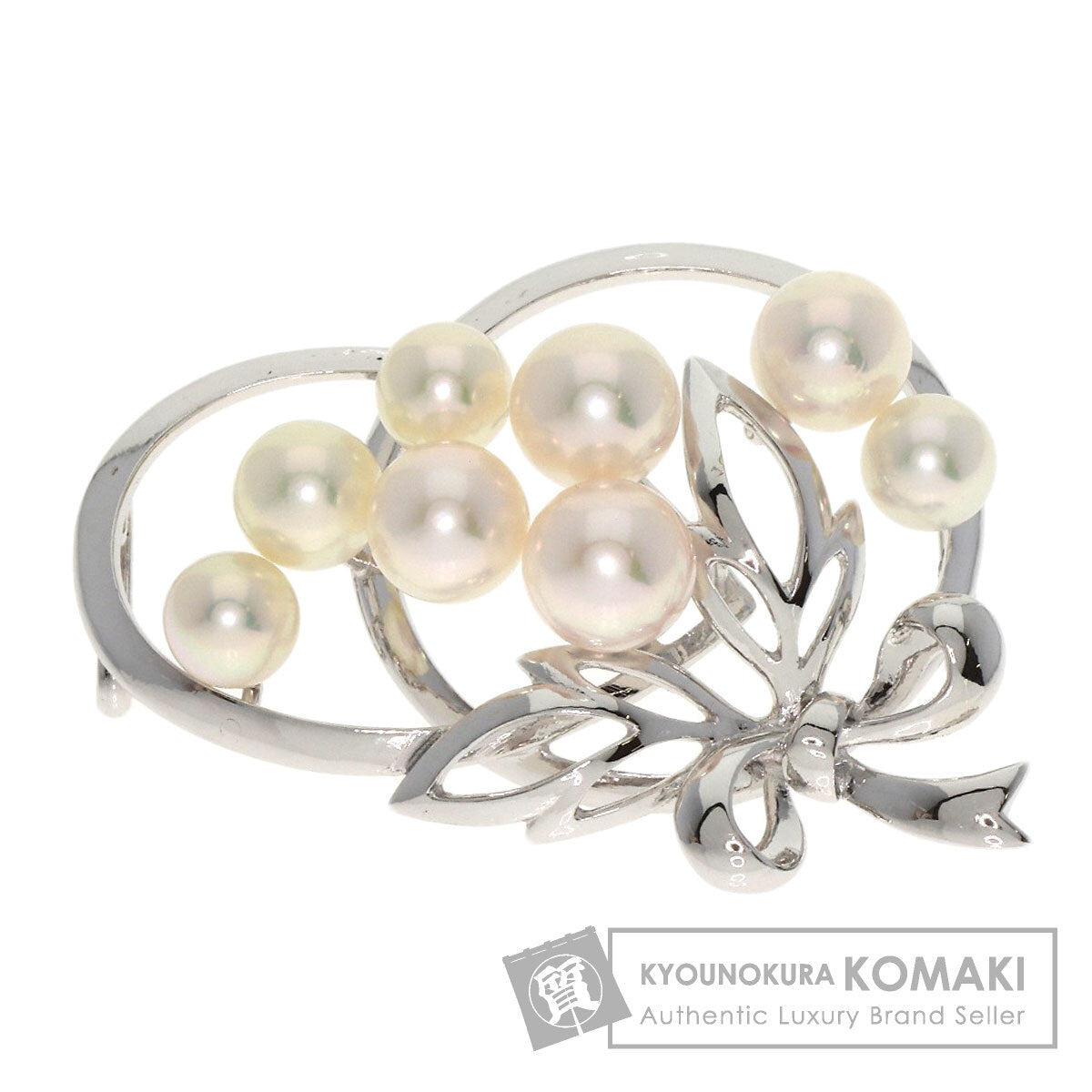MIKIMOTO Pearl Pearl Obi closure K14 White Gold Ladies [Used]