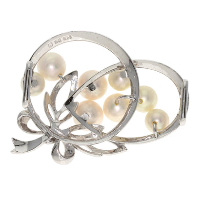 MIKIMOTO Pearl Pearl Obi closure K14 White Gold Ladies [Used]