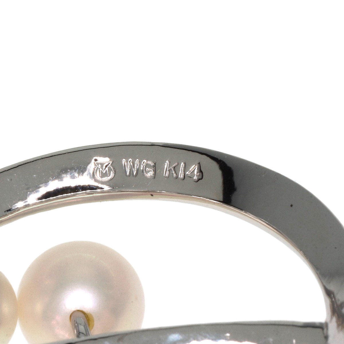 MIKIMOTO Pearl Pearl Obi closure K14 White Gold Ladies [Used]