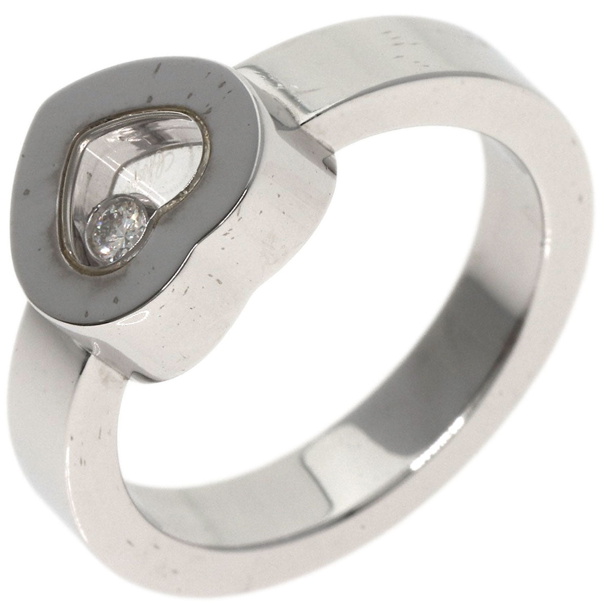 Chopard Happy Diamond Heart Ring K18 White Gold Ladies [Used]