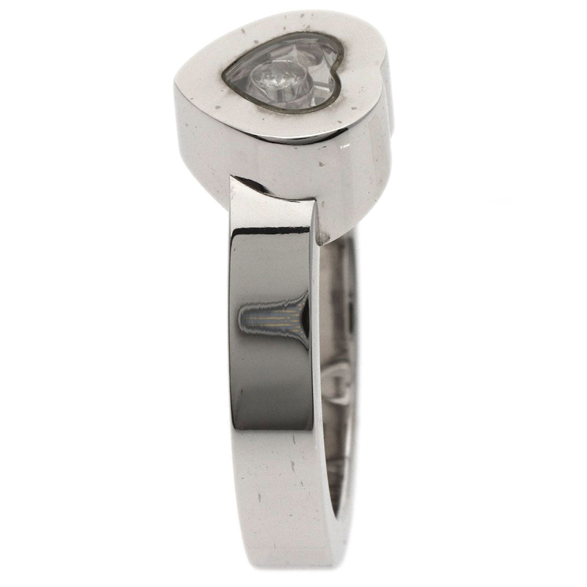 Chopard Happy Diamond Heart Ring K18 White Gold Ladies [Used]