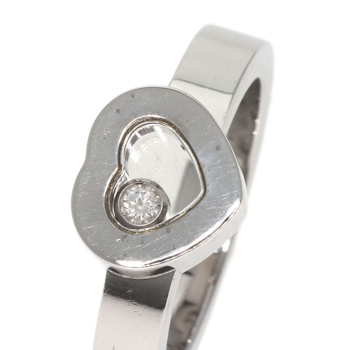 Chopard Happy Diamond Heart Ring K18 White Gold Ladies [Used]