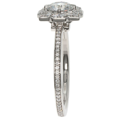 HARRY WINSTON Belle by Diamond Ring Platinum PT950 Ladies [Used]
