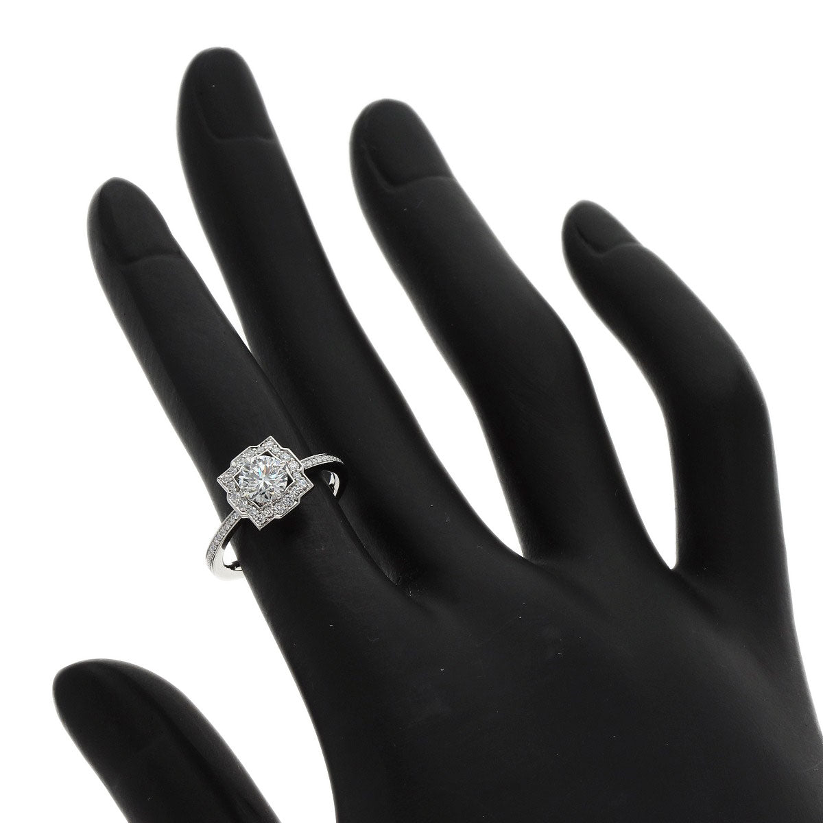 HARRY WINSTON Belle by Diamond Ring Platinum PT950 Ladies [Used]