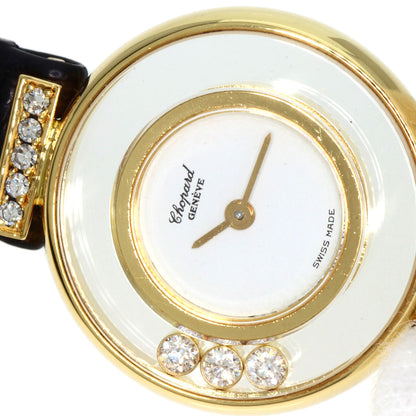 Chopard Happy diamond Watches 20/5511 K18 Yellow Gold/Leather Ladies