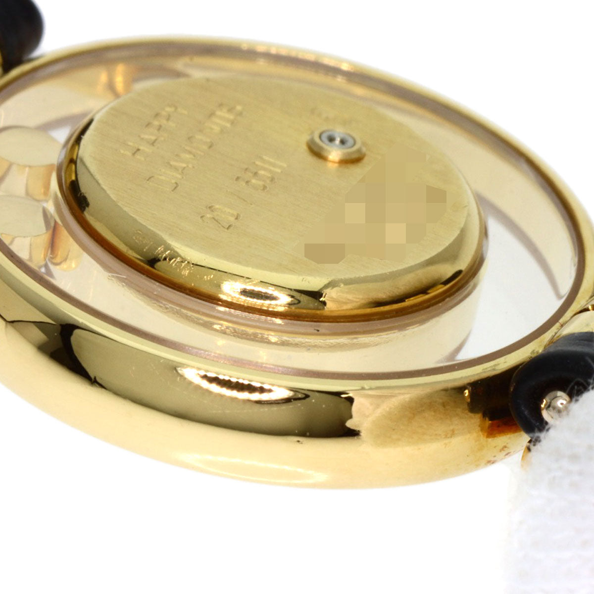 Chopard Happy diamond Watches 20/5511 K18 Yellow Gold/Leather Ladies