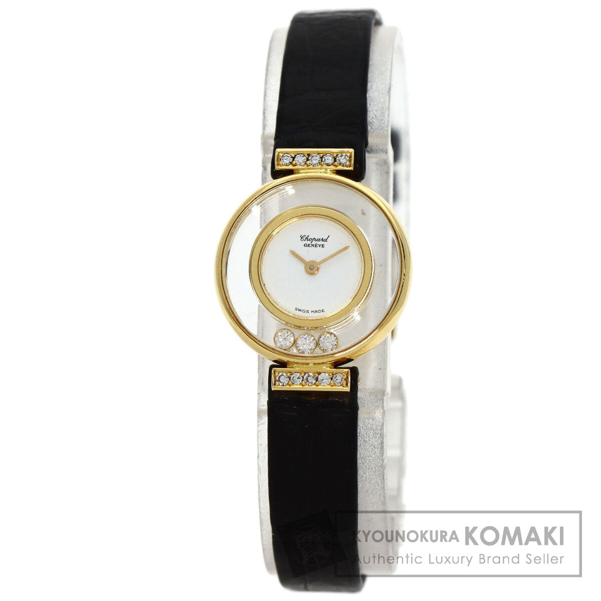 Chopard Happy diamond Watches 20/5511 K18 Yellow Gold/Leather Ladies