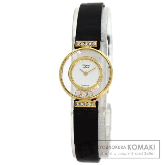 Chopard Happy diamond Watches 20/5511 K18 Yellow Gold/Leather Ladies